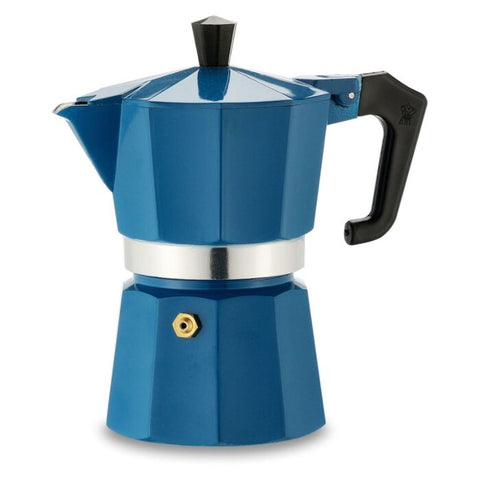 Pezzetti Italexpress 3-Cup Moka Pot – Teal Blue